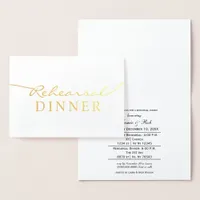 Elegant rehearsal dinner invitations