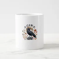 F-Caw-F Raven Moon Gothic Halloween Crow Bird Love Giant Coffee Mug