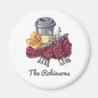 Coffee Lover's Christmas Cheer Magnet