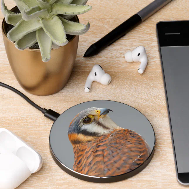 Stunning American Kestrel Sparrowhawk Falcon Wireless Charger