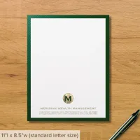 Sophisticated Business Monogram Letterhead