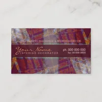 Textile Interior Decorator Business Card