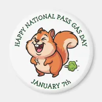Happy National Pass Gas Day | January 7th Magnet