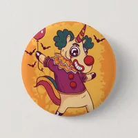 Unicorn Clown Button