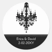 black and white Monogram label