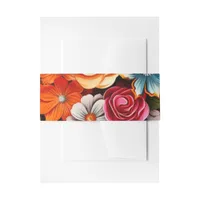 Floral Fiesta Invitation Belly Band