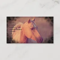 Palomino Horse Business Card