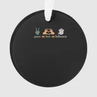 Peace Halloween Peace Sign Skeleton Witch's Hands  Ornament