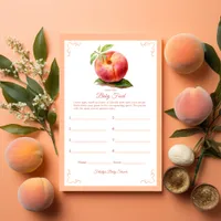 Peach Fuzz Baby Shower Food Game