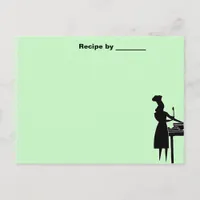 Vintage Lady Cook Blank Card