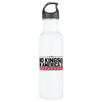 No Kings In America USA Minimal Clean Stainless Steel Water Bottle