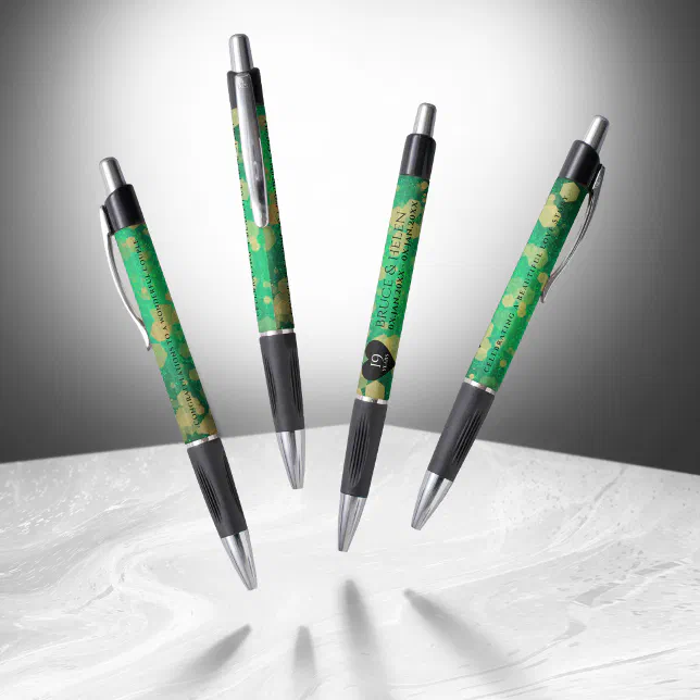 Elegant 19th Jade Wedding Anniversary Celebration Pen