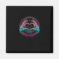 Heart Sign Skeleton Hand - Spooky Skeleton Hallowe Magnet