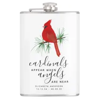 Cardinals Appear When Angels are Near Name  Flask