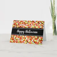 Happy Halloween Candy Corn Card