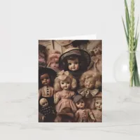 Creepy Vintage Dolls Card