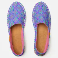 Abstract Colorful Tribal Zebra Stripes Espadrilles