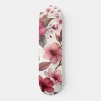 Cherry Blossom Skateboard