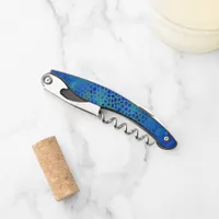 Blue Dinosaur Hide Waiter's Corkscrew