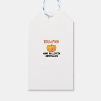 Halloween Trumpkin – Funny Pumpkin Graphic for Hal Gift Tags