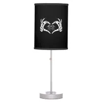 Skeletons Token Heart Hands  Table Lamp