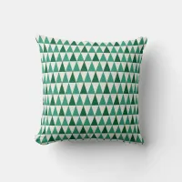 Mid Century Modern Glitter Star Christmas Trees Throw Pillow