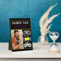 Gamer Dad Plaque – Like a Normal Dad, Only Cooler