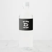 Eat Drink Be Scary Vampire Minimalist Style Water Bottle Label