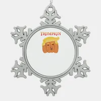 Trumpkin Classic Snowflake Pewter Christmas Ornament