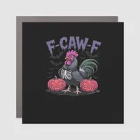 F Caw F Funny Chicken Classic Simple Clean Style Car Magnet