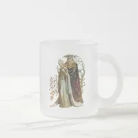 Beauty and the Beast Frosted Glass Coffee Mug