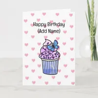 Sweet Birthday Card for Her | Birthday Cupcake 