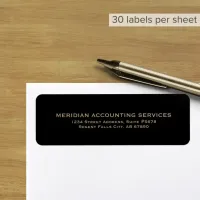 Simple Return Address Labels for Business