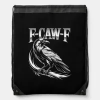 F-Caw-F Crow Womens Trendy Casual Drawstring Bag