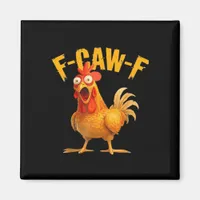 Crow Humor F-Caw-F Gothic Funny Retro Cool Magnet