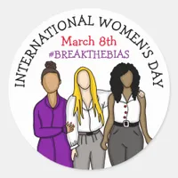 International Women's Day | March 8th    Classic Round Sticker