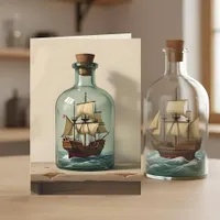 Ship in a Bottle | Happy Birthday Dad Card