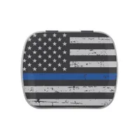 Thin Blue Line - Police Officer - Law Enforcement Jelly Belly Tin