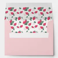 Pink Strawberry Envelope – Berry Theme Party