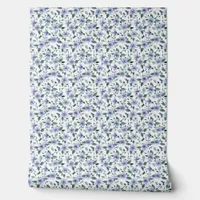 Botanical Breeze Mini - Blue, Green, Purple Wallpaper