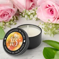 Elegant 16th Golden Topaz Wedding Anniversary Mini Candle Favors