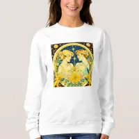 Horoscope Sign Gemini Twins Ethereal Art Sweatshirt