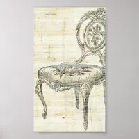 Vintage French Chair 2 Poster