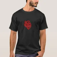 Heart And Hands Skeleton Heart Hands Soft T-Shirt