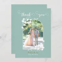 Personalized Wedding Flat Thank You Card 