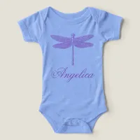 Pink and Purple Fantasy Dragonfly  Infant T-shirt