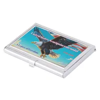 1776–2026 Eagle Emblem • Patriotic Card Holder USA