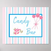 Candy Bar Wedding or Baby Shower Sign Poster