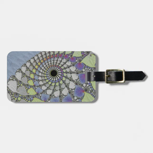 Cover For Fractal Portable Texture v Luggage Tag