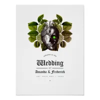 Rustic Witch Woodland Halloween Wedding Welcome Poster